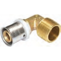 Press koljeno 20x1/2 muški navoj